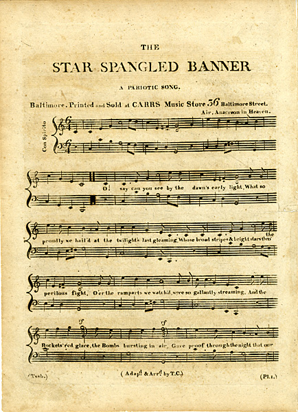 The Star Spangled Banner Early Songs Of Protest And Patriotism